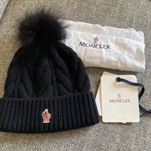 Moncler Black Beanie